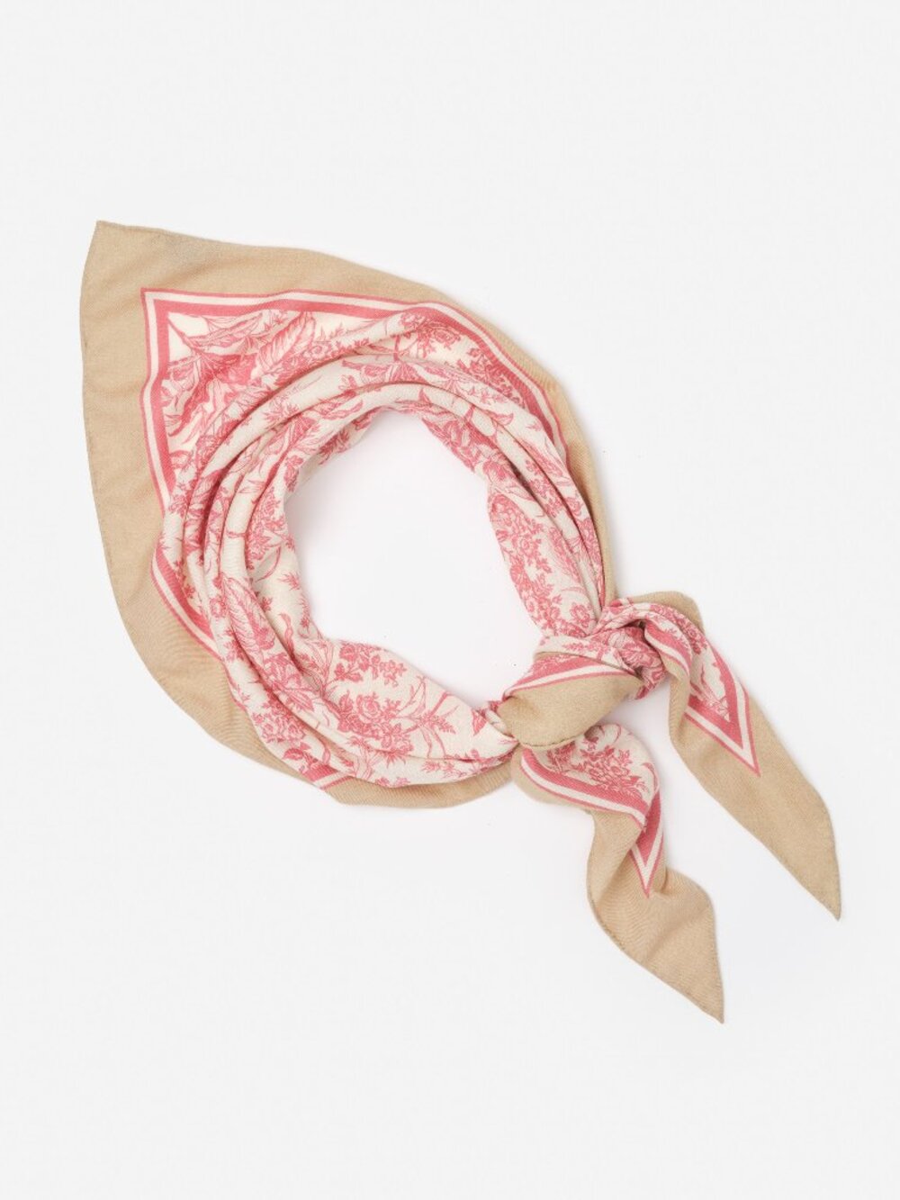 J McLaughlin Sarita Scarf in Giardino Toile Corner NEW